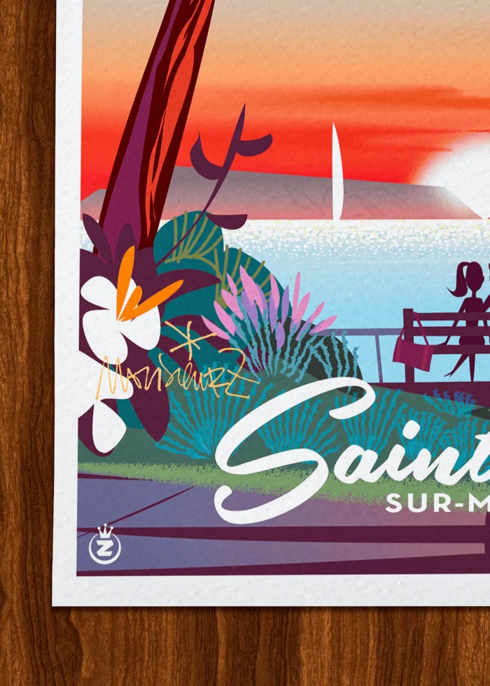 Signature-470 Affiche Signée Monsieur Z, Tirage d'art,