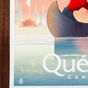 Affiche Québec Signée Monsieur Z, Tirage d'art,
