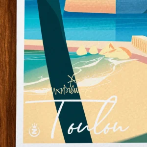 Affiche Toulon Signée Monsieur Z, Tirage d'art,