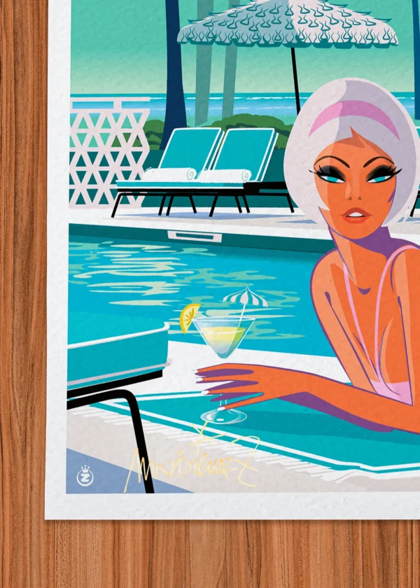 Signature-479 Affiche mode Signée Monsieur Z, Tirage d'art,