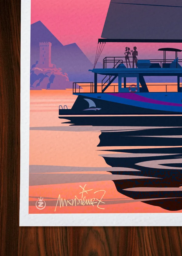 Signature-481 Affiche cata Signée Monsieur Z, Tirage d'art,