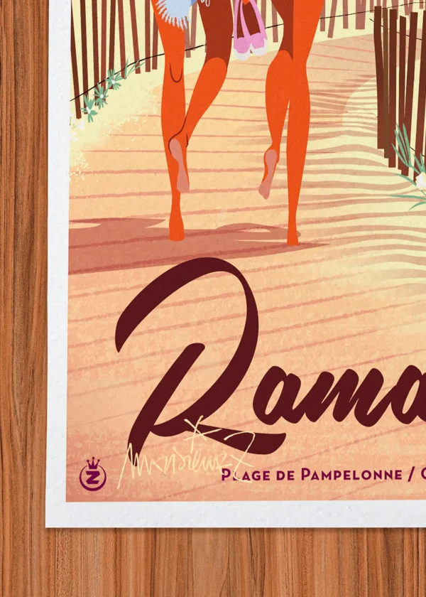 Signature-485 Affiche ramatuelle Signée Monsieur Z, Tirage d'art,