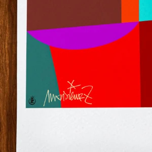 Affiche Abstrait Signée Monsieur Z, Tirage d'art,