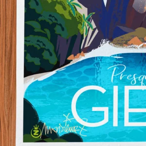 Affiche giens Signée Monsieur Z, Tirage d'art,