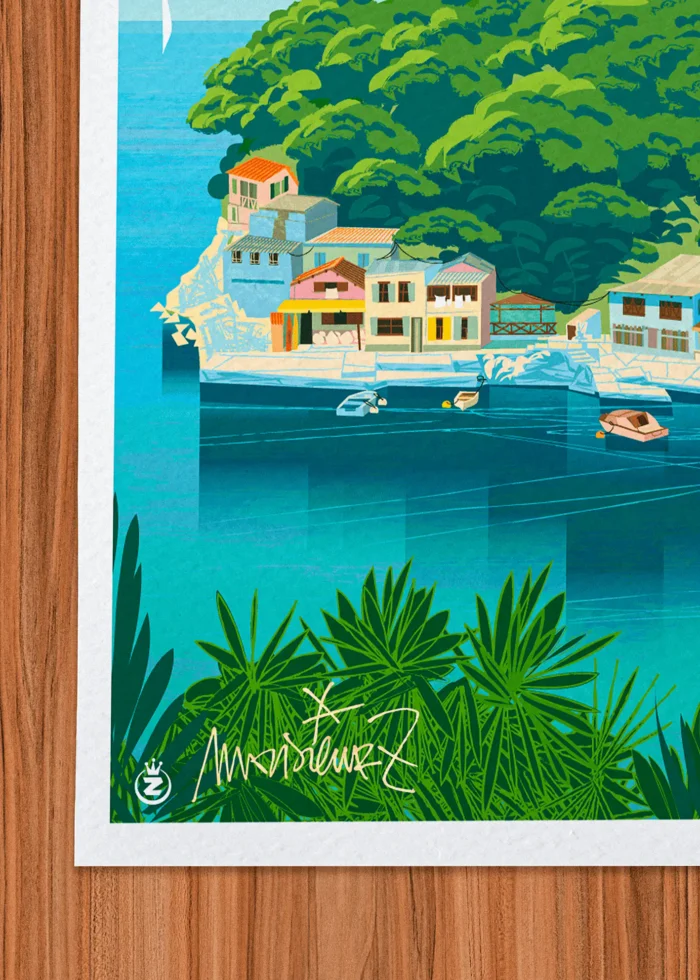 Signature-490 Affiche toulon Signée Monsieur Z, Tirage d'art,