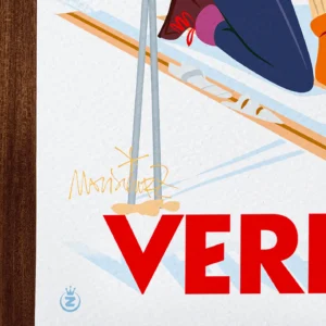 Affiche verbier Signée Monsieur Z, Tirage d'art,