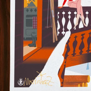 Affiche montagne Signée Monsieur Z, Tirage d'art,