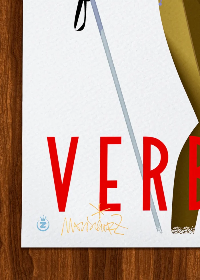 Signature-493 Affiche montagne Signée Monsieur Z, Tirage d'art,