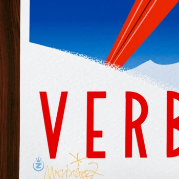 Affiche montagne Signée Monsieur Z, Tirage d'art,