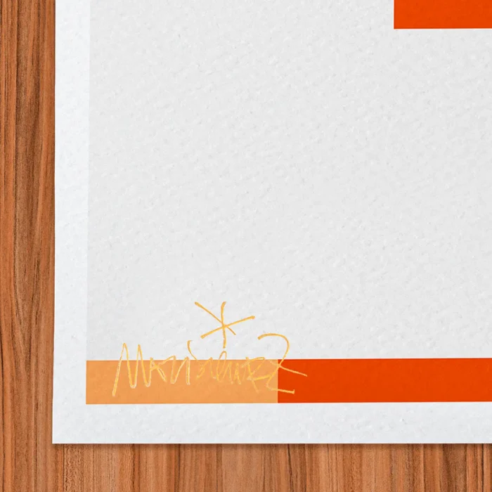 Signature-502 Affiche Abstrait Signée Monsieur Z, Tirage d'art,