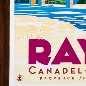 Affiche Rayol Signée Monsieur Z, Tirage d'art,