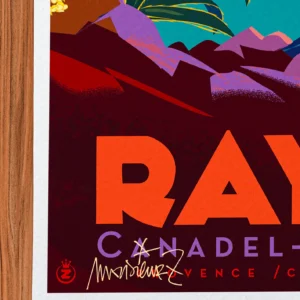 Affiche Rayol Signée Monsieur Z, Tirage d'art,