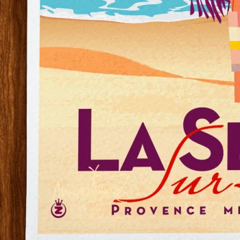 Affiche la seyne Signée Monsieur Z, Tirage d'art,