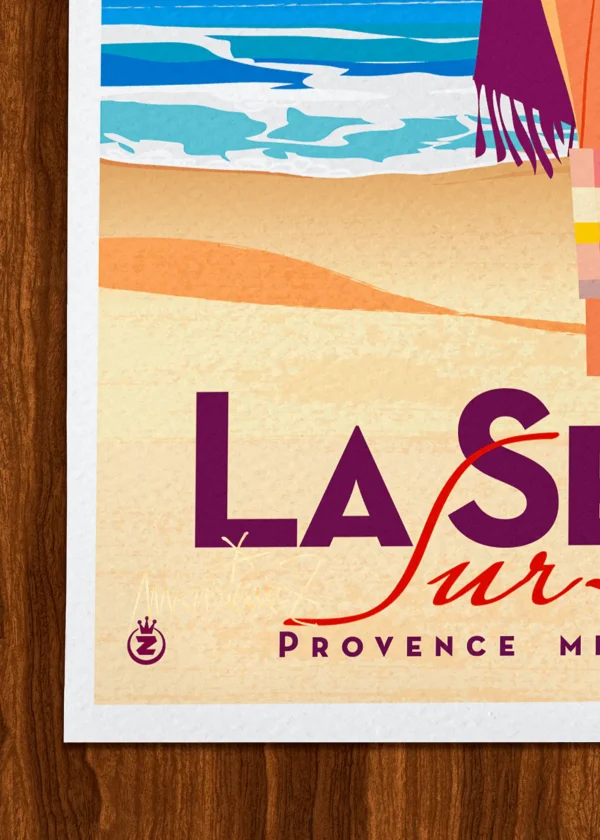 Signature-509 Affiche la seyne Signée Monsieur Z, Tirage d'art,