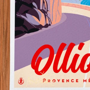 Affiche oullioules Signée Monsieur Z, Tirage d'art,