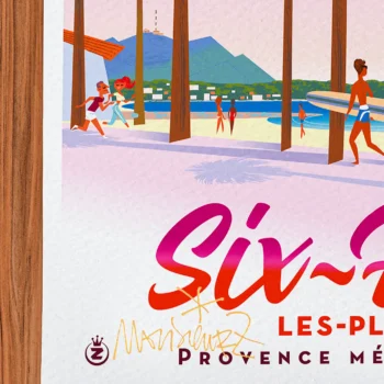 Affiche Six fours Signée Monsieur Z, Tirage d'art,