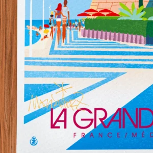 Affiche La grande motte Signée Monsieur Z, Tirage d'art,