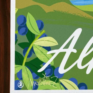Affiche Alpes Signée Monsieur Z, Tirage d'art,