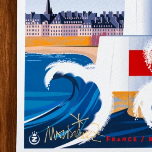 Affiche saint malo Signée Monsieur Z, Tirage d'art,