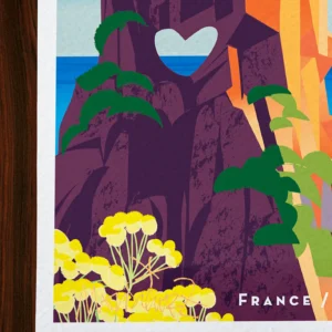 Affiche Corse Signée Monsieur Z, Tirage d'art,