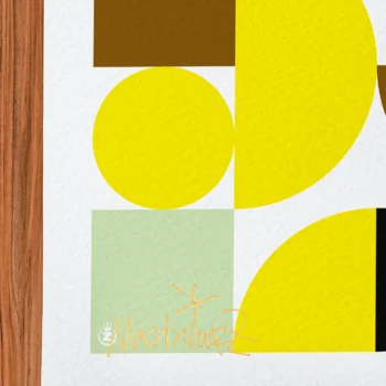 Affiche Abstrait Signée Monsieur Z, Tirage d'art,