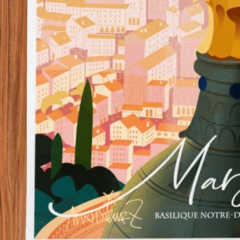 Affiche Marseille Signée Monsieur Z, Tirage d'art,