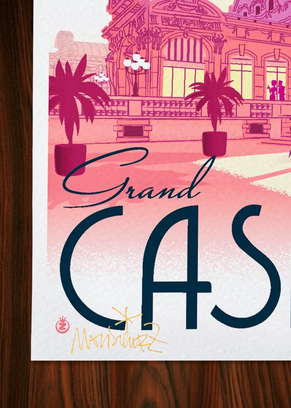 Signature-541 Affiche Vichy Signée Monsieur Z, Tirage d'art,