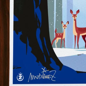 Affiche alpes Signée Monsieur Z, Tirage d'art,