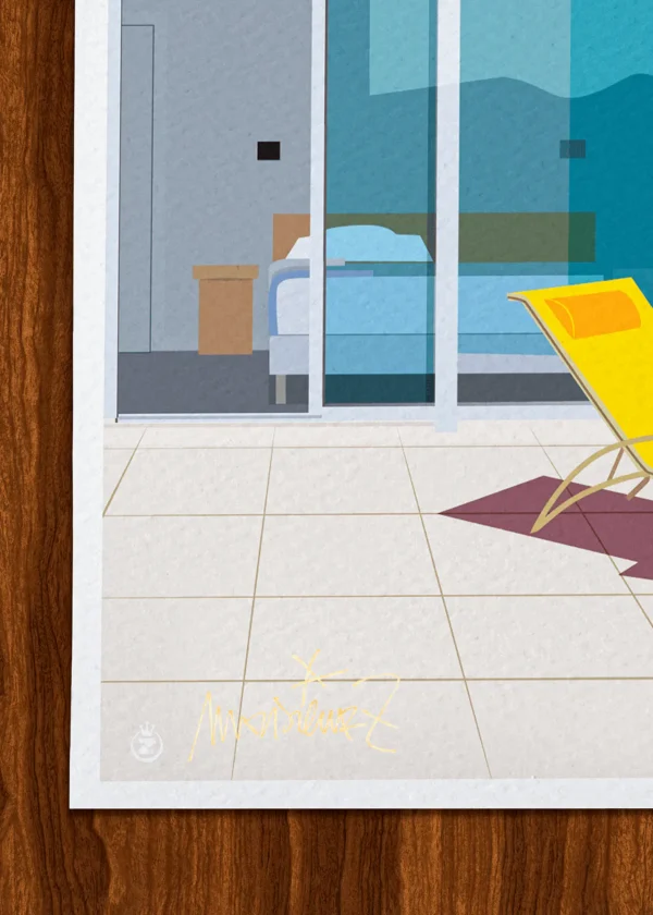 Signature-546 Affiche hôtel Signée Monsieur Z, Tirage d'art,