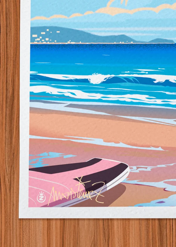 Signature-547 Affiche almanarre Signée Monsieur Z, Tirage d'art,