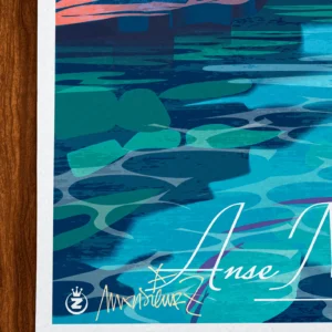 Affiche Anse magau Signée Monsieur Z, Tirage d'art,