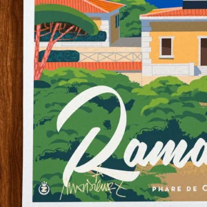 Affiche Ramatuelle Signée Monsieur Z, Tirage d'art,