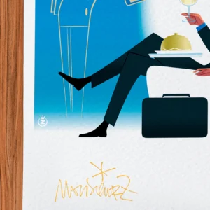 Affiche Avion Signée Monsieur Z, Tirage d'art,