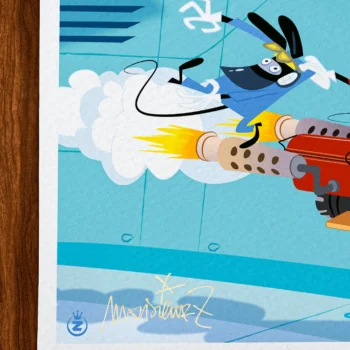 Affiche Ratz Signée Monsieur Z, Tirage d'art,