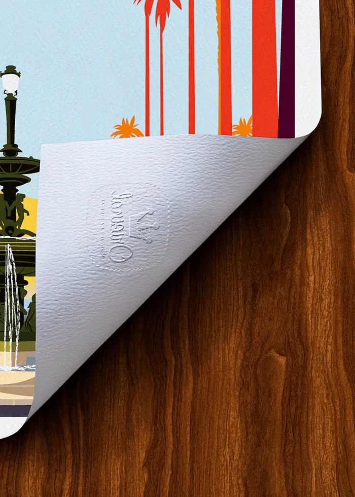 Tampon-002 Affiche hyères Tampon Original Monsieur Z, Tirage d'art,