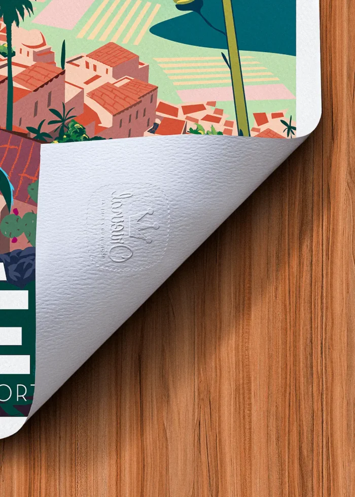 Tampon-005 Affiche hyères Tampon Original Monsieur Z, Tirage d'art,