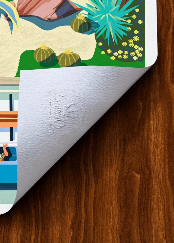 Tampon-007 Affiche hyères Tampon Original Monsieur Z, Tirage d'art,