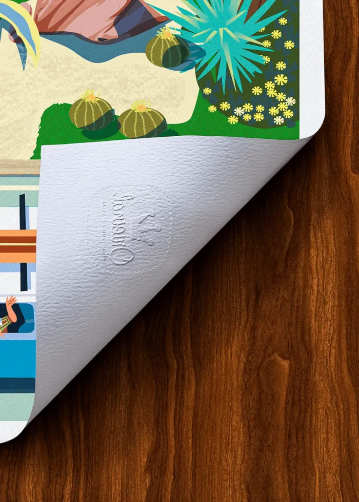 Tampon-007 Affiche hyères Tampon Original Monsieur Z, Tirage d'art,