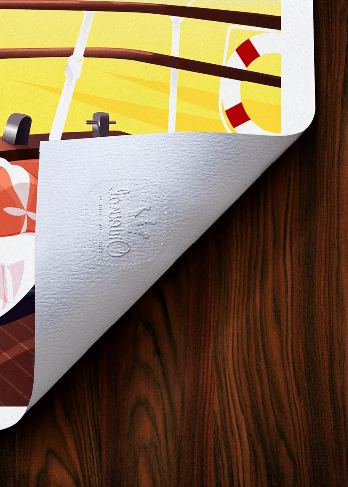 Tampon-010 Affiche Toulon Tampon Original Monsieur Z, Tirage d'art,