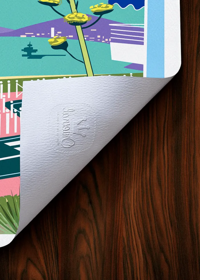 Tampon-012 Affiche Toulon Tampon Original Monsieur Z, Tirage d'art,