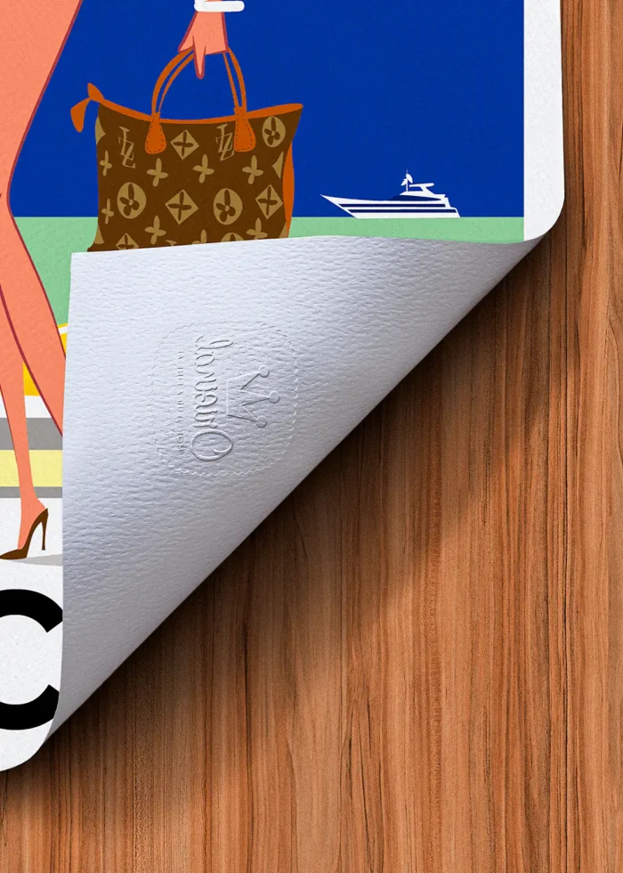 Tampon-027 Affiche Cannes Tampon Original Monsieur Z, Tirage d'art,