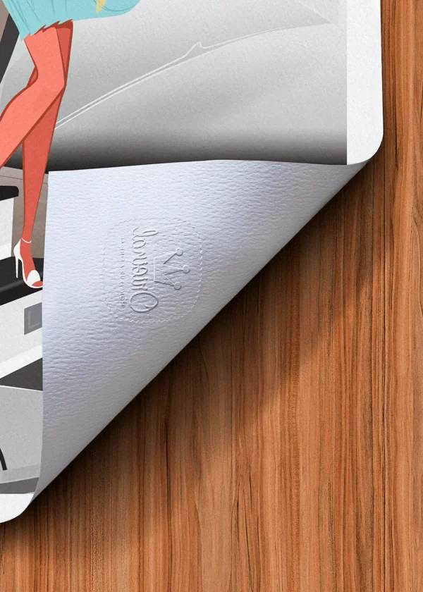 Tampon-031 Affiche Avion Tampon Original Monsieur Z, Tirage d'art,