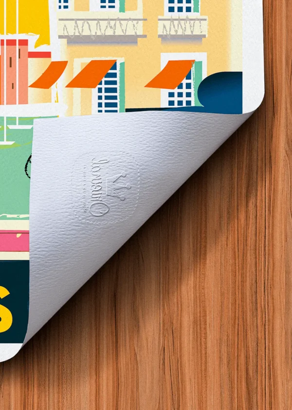 Tampon-034 Affiche Nice Tampon Original Monsieur Z, Tirage d'art,