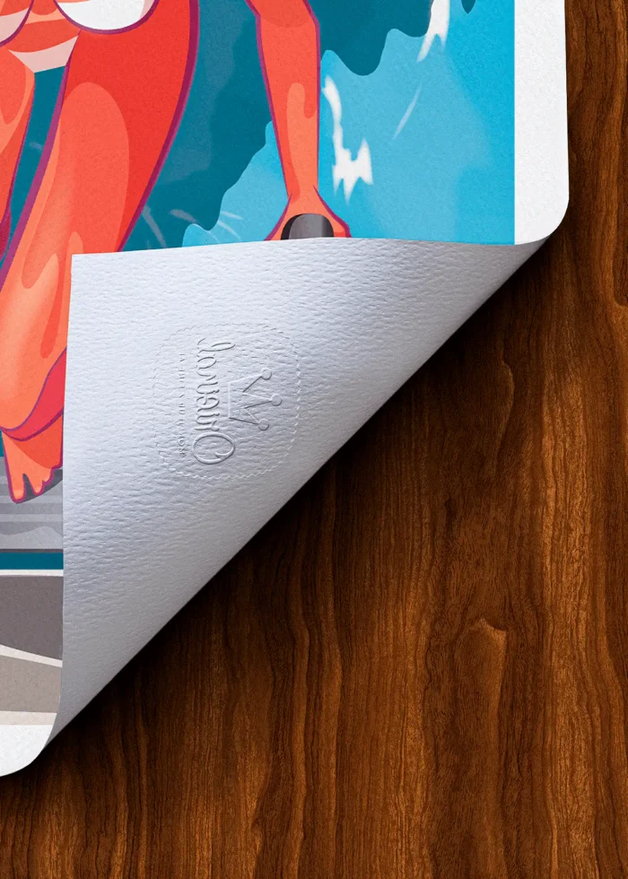 Tampon-036 Affiche Baignade Tampon Original Monsieur Z, Tirage d'art,