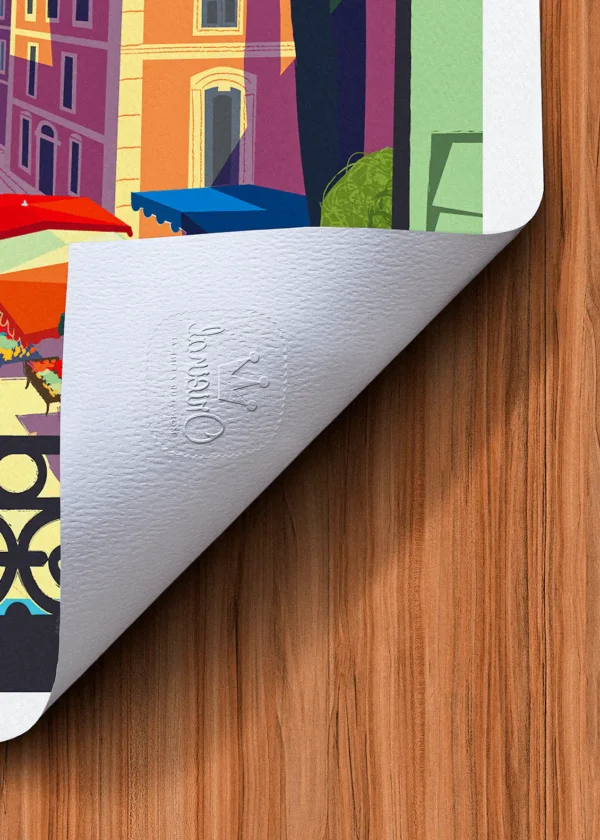 Tampon-039 Affiche provence Tampon Original Monsieur Z, Tirage d'art,