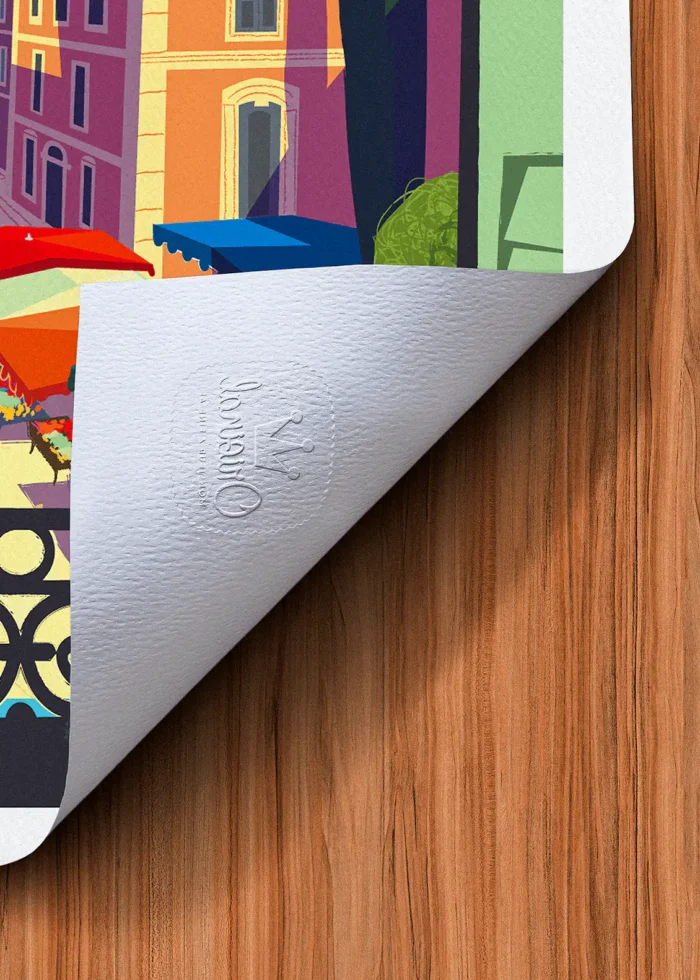 Tampon-039 Affiche provence Tampon Original Monsieur Z, Tirage d'art,