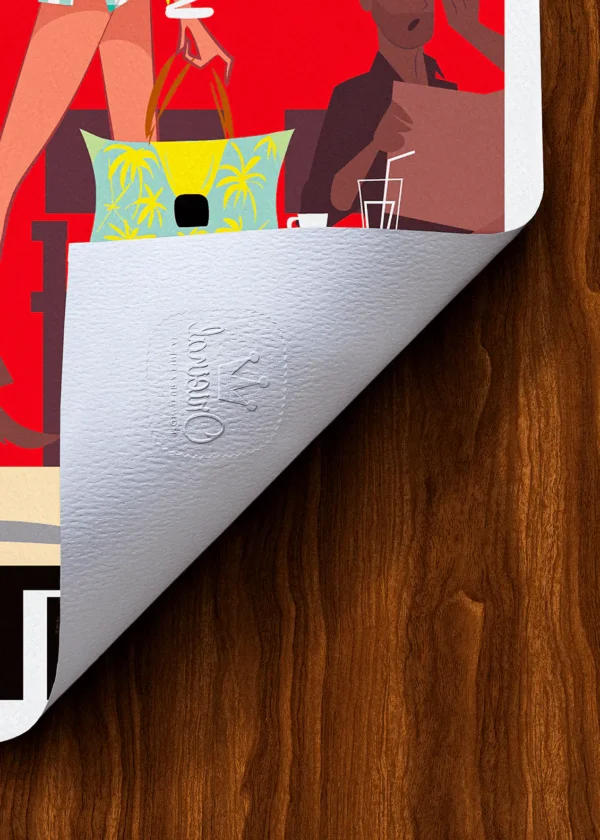 Tampon-041 Affiche Saint-tropez Tampon Original Monsieur Z, Tirage d'art,