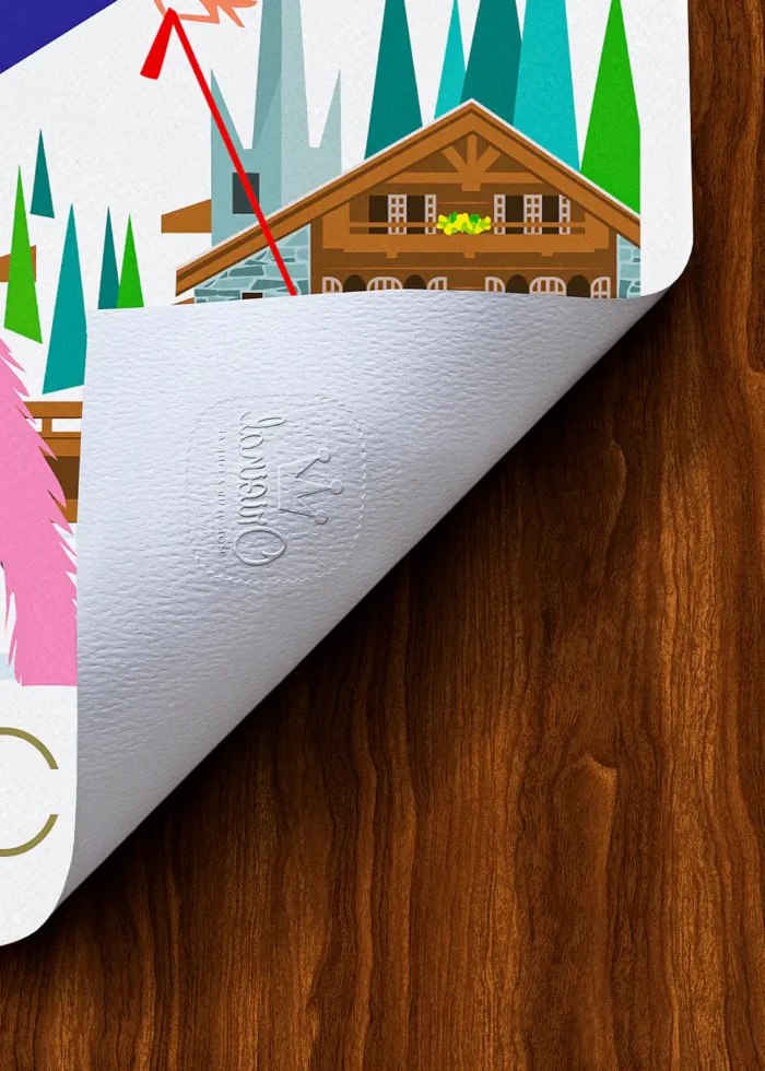 Tampon-047 Affiche Chalet Tampon Original Monsieur Z, Tirage d'art,