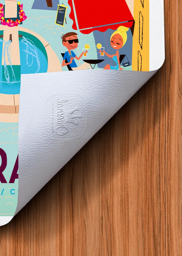 Tampon-052 Affiche le pradet Tampon Original Monsieur Z, Tirage d'art,