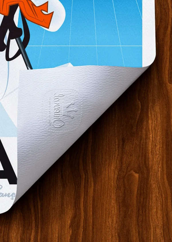 Tampon-055 Affiche Alpes Tampon Original Monsieur Z, Tirage d'art,